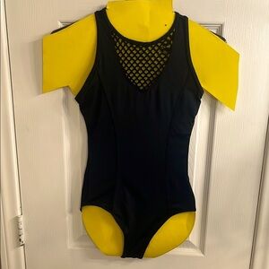 Black Mesh Leotard
